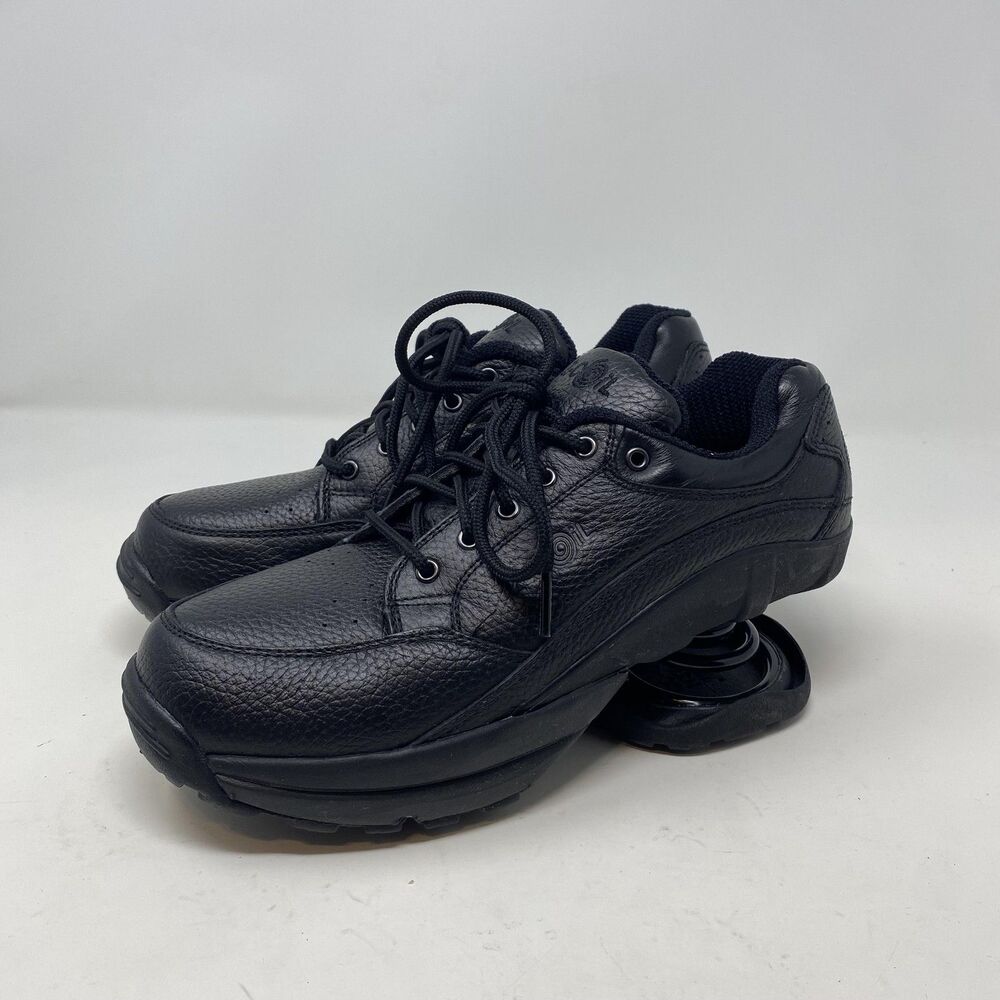 Z-CoiL Shoes Womens Size 7 Black Leather Orthopedic Coil Walking Sneakers